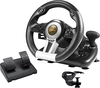 PXN V3ii racing game simulation steering wheel with steering wheel pedals.. DIAYTAR NIGERIA: Connecting Nigerians with their needs through our affordable and diverse marketplace.