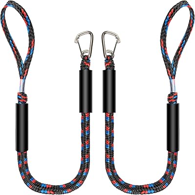 Marine elastic cage lines for pontoon, boat cage rope, ski jet accessories with stainless steel buckle for jet ski, seadoo, yamaha wave runner, kayak, ponton boat, dining canoe (4 feet).. DIAYTAR NIGERIA brings the joy of affordable shopping to your fingertips with delivery in less than 8 days.
