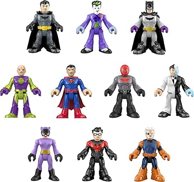Set of figurines Imaginext Batman Super Friends DC - 10 figurines and 10 accessories from 3 years [Amazon exclusivity].. Shop with purpose at DIAYTAR NIGERIA and receive your purchases at unbeatable prices within the week.