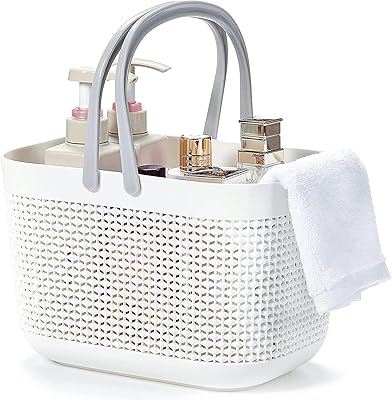 Shower basket with support for essential articles of university dormitory, plastic storage basket with handles, laptop organizations for kitchen, bathroom, bedroom, toiletries, laundry room, garden, swimming pool, beach.. Join thousands of satisfied shoppers on DIAYTAR Nigeria.
