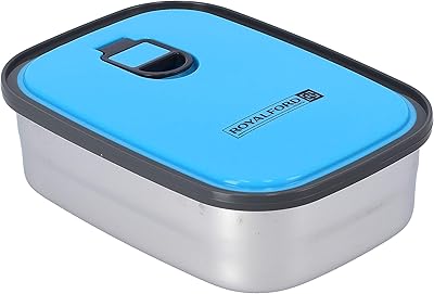 Stainless steel thermal lunch box isolated without danger for microwave use.. DIAYTAR NIGERIA: Where affordability meets variety, with thousands of products delivered in less than 8 days.