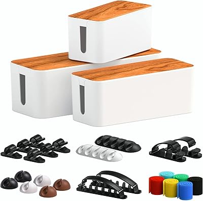 Begally cable box, set of 3 with cable storage box - plastic cable management box to hide the wires and multi -women for the home and the desktop, white.. Nigeria's most diverse e-commerce platform delivers quality and affordability to your doorstep in 5-8 days.