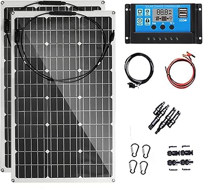 Flexible solar system kit 600 W, Module Module PV Monocrystalline foldable 2 x 300 W with controller 10-60 A, for boat, motorhome and domestic firm, 10 A controller.. DIAYTAR NIGERIA: Where smart shoppers find everything they need at prices they can afford.