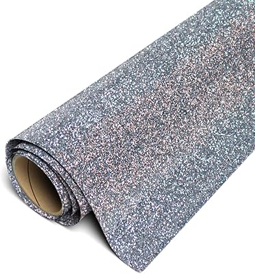 Roller Siser Glitter HTV 11 "x 4.5 m - Thermal transfer vinyl of 10 feet.. No stress, just speed — DIAYTAR Nigeria ships in days.