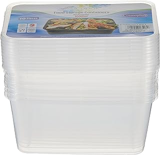 Cosmoplast 1000 ml - Package of 10 transparent containers for microwaves with transparent covers, IFCMMWCLT100S01TP.. Discover the convenience of DIAYTAR NIGERIA's vast product range delivered affordably in 5-8 days.