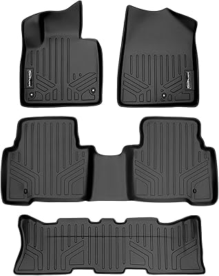 Max Liner A0114/B0114/C0114 Set of floor mats 3 rows black lining for Hyundai Santa Fe 2013-2018.. Your new favorite way to shop online — DIAYTAR Nigeria.