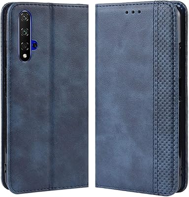 HUALPRO HUAWEI Nova 5t Shell, Retro Antichoc Pu Leather Flip Phone Cover with crutch, Card and magnetic locking locations for Huawei Nova 5T 2019 (Blue).. Don’t wait weeks — DIAYTAR Nigeria delivers your order in just a few days.