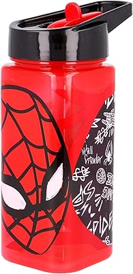 Bottle of square water Store 530 ml with Spiderman urban web design, multicolored.. Nigeria's most diverse e-commerce platform delivers quality and affordability to your doorstep in 5-8 days.