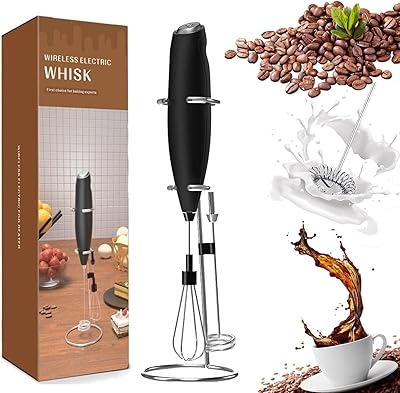 Portable electrical milk froth with Neslin batteries with egg drummer, mixer of drinks with stainless steel whisk and cappuccino support, bullet-proof coffee and latte.. Easy checkout, quick delivery — shop now on DIAYTAR Nigeria.