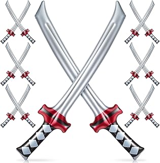 SIUSI 10 pieces of inflatable ninja samurai samurai, ninja inflatable sword toys for girls boys cosplay birthday festivals costumed (black and red).. Experience shopping without limits at DIAYTAR NIGERIA, where affordability meets convenience in just days.