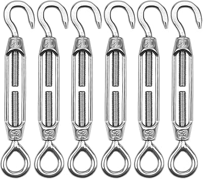 6 pieces set of m4 in stainless steel swivel pliers wire wire tensioner eye tensioner adjustable towing rope routine roller garden voltage.. DIAYTAR NIGERIA delivers happiness in 5-8 days with our affordable and diverse product range.