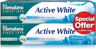 Himalayan active white herb toothpaste gently eliminates stains for whiter and sparkling teeth - 2 x 100 ml.. Find more for less — only on DIAYTAR Nigeria.