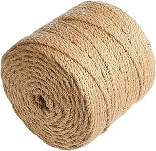 Weij jute string 3 thicknesses 4 mm in diameter, braided natural jute rope of 328 feet for arts and crafts, macramé projects, gardening applications.. Affordable online shopping is just a click away with DIAYTAR Nigeria.