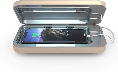 UV sterilizer for smartphone and universal charger Phsup 3 | UV disinfectant patented and clinically proven | (clear gold).. Order now, relax later — DIAYTAR Nigeria ships in 5 to 8 days.