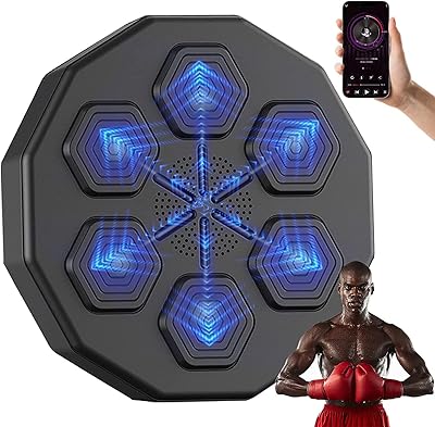 Wall boxing machine, intelligent musical boxing machine with 6 lights and Bluetooth sensor for boxing reaction training with boxing gloves.. Your complete shopping solution, DIAYTAR NIGERIA offers extensive choice with competitive prices and delivery.