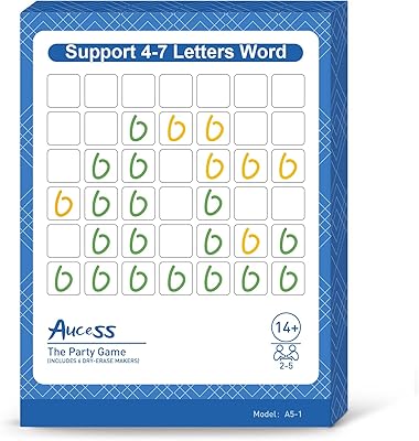 Word game game compatible with words for 2 to 5 players, support for reading words from 5 to 7 letters (from 14 years old), party board game.. Browse endless categories on DIAYTAR Nigeria — your items delivered in just days.