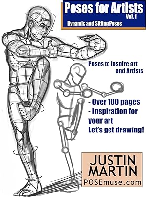 Pose for artists volume 1 - Dynamic and seated poses: an essential reference for drawing figures and the human form.. DIAYTAR NIGERIA brings affordable shopping to your fingertips with reliable delivery in less than 8 days.