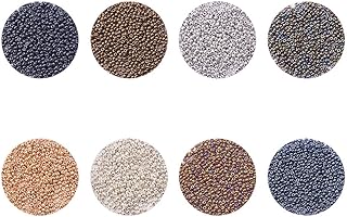 Round pearls in glass BH PANDA HOLE 12 0 by Elite approximately 16,000 pieces, small pony pearls 2 x 1.5 mm with container box for the manufacture of jewelry 12/0 - 2 mm in diameter 8 colors - 16,000 pieces.. DIAYTAR NIGERIA delivers on our promise of variety, affordability, and prompt nationwide shipping.