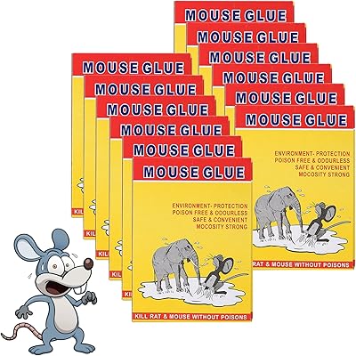 Urbazaar 12pcs glue traps with improved adhesion, rats glue traps for mice, mouse, cockroaches, ants, spider tampon for the exterior interior house.. DIAYTAR NIGERIA: Where affordability and variety meet with convenient delivery within 8 days.