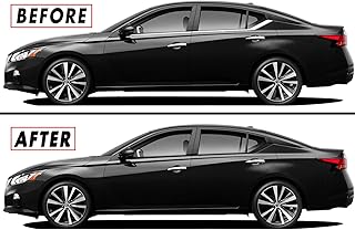 Chrome vinyl blackout cover for Nissan Altima 2019-2022 (brilliant black).. DIAYTAR NIGERIA: The marketplace that brings affordable products to every Nigerian home in under 8 days.