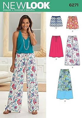Simplicity New Look 6271 Creative pattern skirt for women in three lengths and pants.. DIAYTAR NIGERIA makes every shopping desire a reality with affordable prices and delivery in 5-8 days.