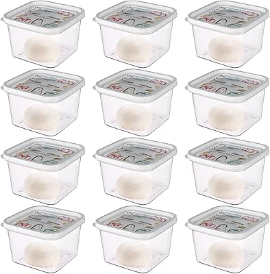 Stackage pot of 12 pieces with hermetic lids, pizza dough with lids, food storage for home cooking, campsite and school.. No more overpriced stores — DIAYTAR Nigeria brings the best to your door.