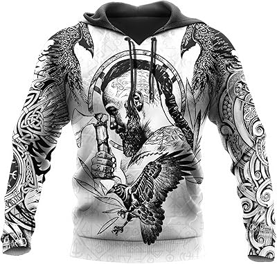 Viking hoodie printed 3D Nordic mythology Valhalla, Long sleeve sweater Printemps-self for men and women, Cosplay costume.. Experience the convenience of one-stop shopping with DIAYTAR NIGERIA's diverse and affordable marketplace.