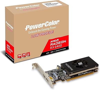 AMD Radeon RX 6400 graphics card with low profile with 4 GB of GDDR6 memory.. DIAYTAR NIGERIA: Connecting Nigerians with affordable products through our expansive e-commerce platform.