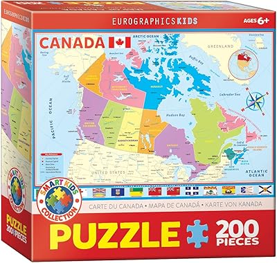 Canada's Euro Graphics Puzzle Card (200 pieces), multicolored.. Your everyday shopping solution, DIAYTAR NIGERIA offers variety and value delivered within 8 days.