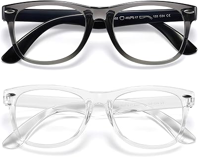 Set of 2 glasses blocking blue light for girls and boys.. DIAYTAR NIGERIA delivers more than products - we deliver affordable solutions within days.