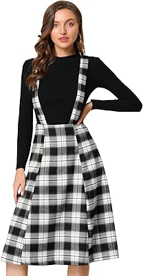 Classic trapeteze trapezier trapezier skirt with tartan strap for women, brown, 40.. DIAYTAR NIGERIA combines extensive product options with budget-friendly prices, delivered in 5-8 days.