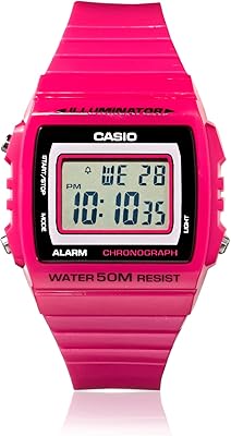 Classic pink plastic quartz watch W215H-4AV for Casio Women with Dial.. Shop for everything you need at DIAYTAR NIGERIA, with budget-friendly prices and quick delivery.