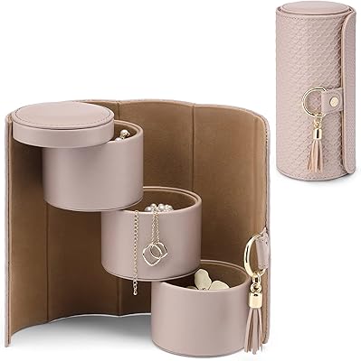 Viagio travel jewelry box, travel jewelry box for women and girls, storage box for portable travel curls (gray + khaki).. Shop millions of products across categories on DIAYTAR Nigeria — delivered right to your door.