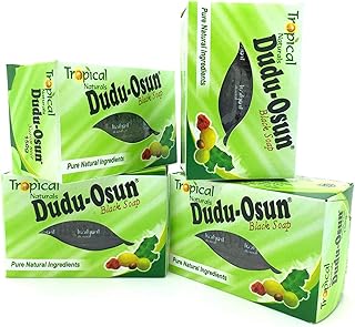 Pack of 4 soaps Dudu Osun.. DIAYTAR NIGERIA brings the market to your fingertips with affordable prices and swift delivery services.
