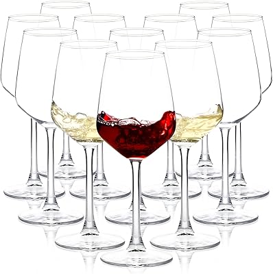 Set of 12 wine glasses, red wine/transparent white wine from 12 oz, long -up wine glasses for the party, the wedding and the house.. Your trusted e-commerce destination, DIAYTAR NIGERIA offers extensive variety with reliable shipping.