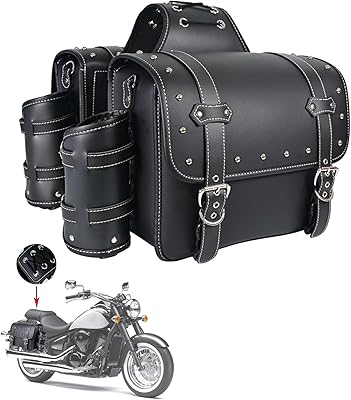 High density leather motorcycle bags, side bags with cup holder, waterproof Harley Sportster, side tool bag, motorcycle, universal, 1 pair, L (black) storage bag.. Why shop anywhere else? DIAYTAR Nigeria has it all and delivers fast.