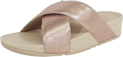 Lulu Cross Glitz sliding sandals for women.. DIAYTAR NIGERIA: Where smart shoppers find everything they need at prices they can afford.