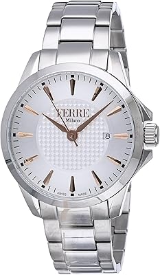 Ferre Milano Ferre Men's Watch FM1G157M0041 3 In stainless steel - Silver, Silver, Bracelet.. Enjoy deals you can’t resist and delivery you can trust — DIAYTAR Nigeria.