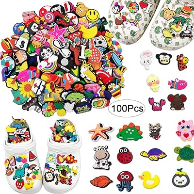 Oh my love shoe decoration charms, 100 pieces of PVC oh my love plastic shoe decorations, cute and vibrant shapes for shoe decoration, party gift (random shape).. Make shopping fun and stress-free with DIAYTAR Nigeria.