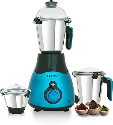 Elora Noir-Bleu Multifunctional crusher 3 in 1 | Stainless steel bowl with clip lock | Smoothie mixer, 1.5 l, 300 ml dry juice | 550 W, 220-240 V, 50-60 Hz | 2 year warranty ELMG3441.. Nigeria's e-commerce leader delivers unmatched variety and value to your doorstep in just 5-8 days.