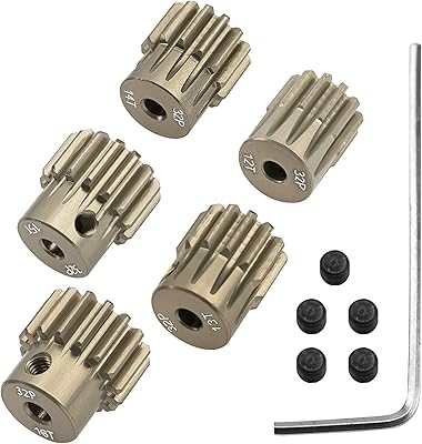 Sharegoo 7075 Settings of gear gear in 32DP 32DP aluminum alloy 3.175 mm 12T 14T 14T 16T 16T engine gears adapted to a 3.175 mm (1/8 inch) tree compatible with HPI Losi axial Traxxas Tamiya 1/10 RC Car, pack of 5.. Shop efficiently from anywhere with DIAYTAR NIGERIA's comprehensive platform and quick delivery options.