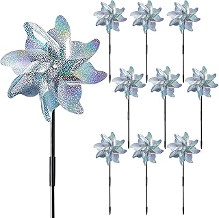 J/B SOZONE 10PCS REPULSIVE REWS FOR BIRDS, Effective reflective reflective wheels, silver spinners, deterrence of birds to frighten birds and protect the garden, the orchard, the farm.. DIAYTAR NIGERIA: Where shopping dreams become reality with affordable prices and prompt shipping.