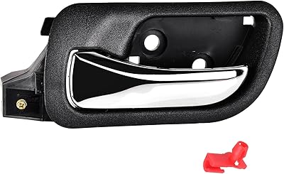 Interior replacement door handle on the front driver side for Honda Accord 2003 2004 2005 2006 2007, Black 79542.. Experience retail therapy without the financial stress at DIAYTAR NIGERIA's budget-friendly marketplace.