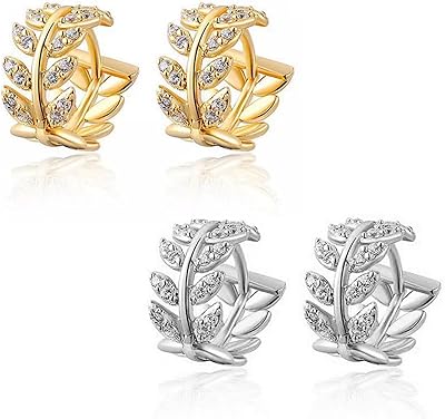 Set of Creole Plated Creole Earks 18 Carats for women, 14 mm, mm, gold plated, without precious stones.. DIAYTAR NIGERIA delivers happiness in 5-8 days with our affordable and diverse product range.