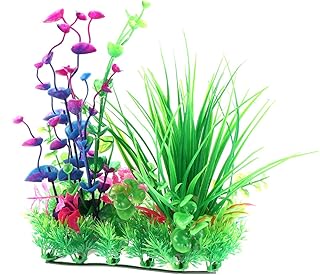 Artificial submarine plant, sea herb, setcreasea purpurea, false environmental plant, decorative ornament of aquarium for Betta, small lizards, turtles, reptiles, amphibians.. DIAYTAR NIGERIA delivers more than expected with our extensive catalog and 5-8 day delivery service.