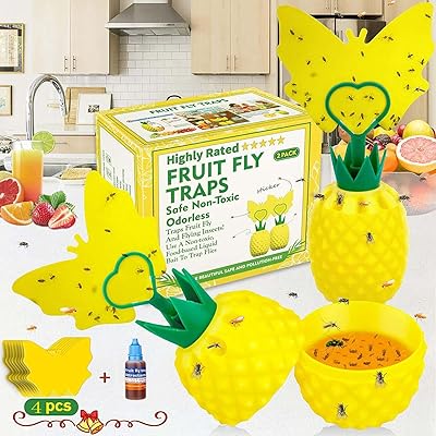 Interior fruit flush trap, anti-overview mosquito trap with yellow sticker, double-sided tight-up flies trap, non-toxic reusable fly trap delivered with kitchen/plant bait (2).. DIAYTAR NIGERIA delivers affordability and convenience to your doorstep within 8 days of purchase.