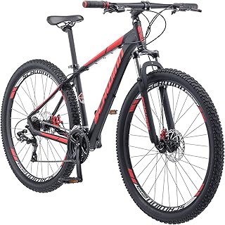 Schoen mountain bike for men of Bonafide, front suspension, 24 speeds, 29 -inch wheels, 17 -inch aluminum frame, matt black/red.. DIAYTAR NIGERIA brings online shopping to every Nigerian with affordable prices and reliable shipping.