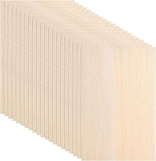 20 Balsa wood sheets 8x12x1/16 ", Fine natural wood non -polished for crafts, amateurs, model manufacturing, wood combustion, laser projects, school projects, craft projects (200x300x1.5 mm).. DIAYTAR NIGERIA puts thousands of products at your fingertips with affordable prices and delivery within a week.
