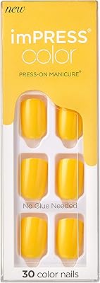 Kiss Kiss Color Pressure Varnish, gel nail kit, purefit technology, glue, yolo, united colored manicure shamelessly, includes a preparation pad, a mini lime, a cuticle stick and 30 false nails.. Shop smart with DIAYTAR NIGERIA, offering a vast product range delivered to your doorstep within a week.