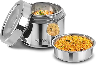 Milton stainless stainless steel tiffin container, 800 ml, united steel.. Shop electronics, clothes, and everything in between on DIAYTAR Nigeria.